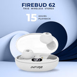 iNFiRe FireBud 62 TWS Earbuds 5.3 BT Version with 15 Hours Playback Time | Voice Assistant | Type C | LED Display | IPX5 Bluetooth Earbuds