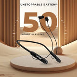 iNFiRe FireBand 101 upto 50 Hours Playback Time , IPX5 with Fire Charge Bluetooth Headset  (Metallic Black, In the Ear)