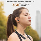 iNFiRe FireBand 101 upto 50 Hours Playback Time , IPX5 with Fire Charge Bluetooth Headset  (Metallic Black, In the Ear)