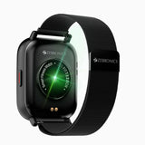 ZEBRONICS ZEB-FIT7220CH Bluetooth Smart Watch,4.4cm (1.75") Full Touch Curved Screen, Metal Body & Metal Strap,7 Days Data Storage,SpO2, BP & Heart Rate Monitor, IP67 Waterproof