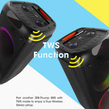 Zebronics Zeb-Thump 800 With Wireless Mic, USB, mSD Card, AUX, FM, 70 W Bluetooth Party Speaker